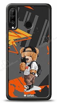 Dafoni Art Huawei P30 Lite Cool Teddy Bear Kılıf - 1