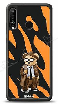 Dafoni Art Huawei P30 Lite Detective Teddy Bear Kılıf - 1