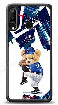 Dafoni Art Huawei P30 Lite Hand Soccer Teddy Bear Kılıf - 1