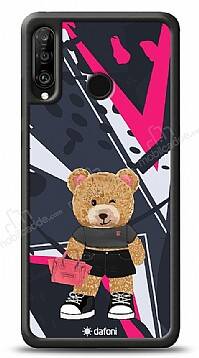 Dafoni Art Huawei P30 Lite Rock And Roll Teddy Bear Kılıf - 1