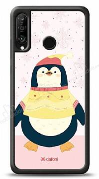 Dafoni Art Huawei P30 Lite Smiling Penguin Kılıf - 1