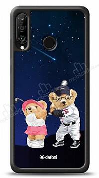 Dafoni Art Huawei P30 Lite Sporty Couple Teddy Kılıf - 1