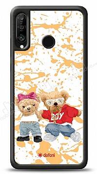 Dafoni Art Huawei P30 Lite Style Couple Teddy Kılıf - 1