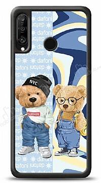 Dafoni Art Huawei P30 Lite Summer Couple Teddy Kılıf - 1