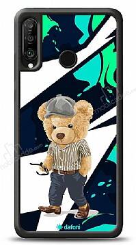 Dafoni Art Huawei P30 Lite Thoughtful Teddy Bear Kılıf - 1