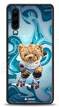 Dafoni Art Huawei P30 Skating Teddy Bear Kılıf - 1