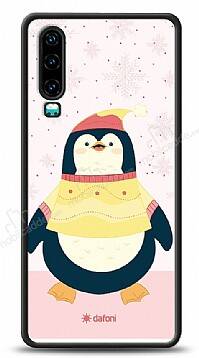 Dafoni Art Huawei P30 Smiling Penguin Kılıf - 1