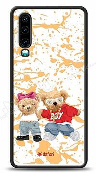 Dafoni Art Huawei P30 Style Couple Teddy Kılıf - 1