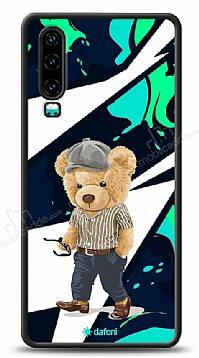 Dafoni Art Huawei P30 Thoughtful Teddy Bear Kılıf - 1