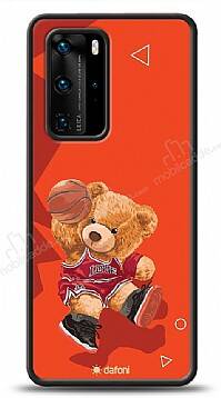 Dafoni Art Huawei P40 Basketball Bear Kılıf - 1