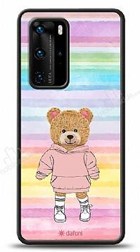 Dafoni Art Huawei P40 Chic Teddy Bear Kılıf - 1