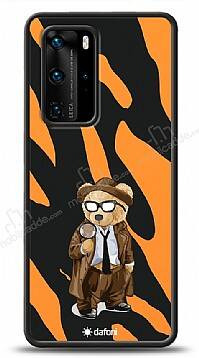 Dafoni Art Huawei P40 Detective Teddy Bear Kılıf - 1