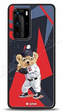 Dafoni Art Huawei P40 Pro Baseball Bear Kılıf - 1