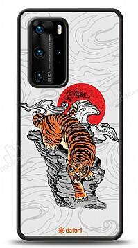 Dafoni Art Huawei P40 Pro Roaring Tiger Kılıf - 1