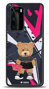 Dafoni Art Huawei P40 Pro Rock And Roll Teddy Bear Kılıf - 1