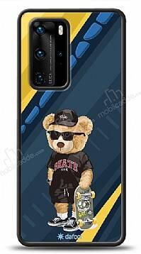 Dafoni Art Huawei P40 Pro Skate Bear Kılıf - 1