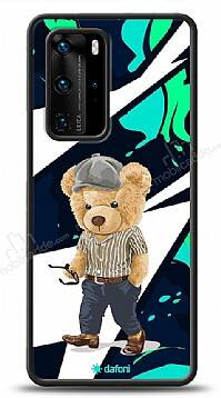 Dafoni Art Huawei P40 Pro Thoughtful Teddy Bear Kılıf - 1