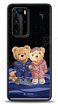 Dafoni Art Huawei P40 Under The Stars Teddy Bears Kılıf - 1