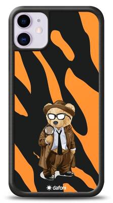 Dafoni Art iPhone 11 Detective Teddy Bear Kılıf - 1