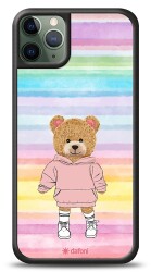 Dafoni Art iPhone 11 Pro Chic Teddy Bear Kılıf - 1