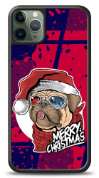 Dafoni Art iPhone 11 Pro Christmas Pug Kılıf - 1