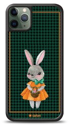 Dafoni Art iPhone 11 Pro Lady Rabbit Kılıf - 1