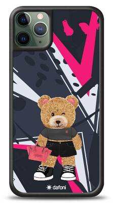 Dafoni Art iPhone 11 Pro Max Rock And Roll Teddy Bear Kılıf - 1