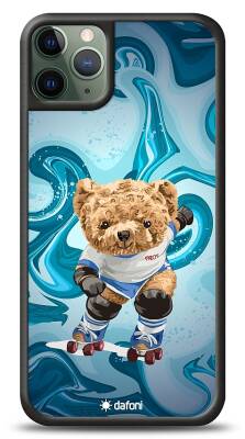 Dafoni Art iPhone 11 Pro Skating Teddy Bear Kılıf - 1