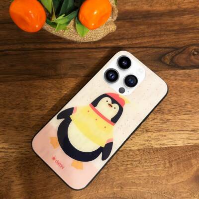 Dafoni Art iPhone 11 Pro Smiling Penguin Kılıf - 3