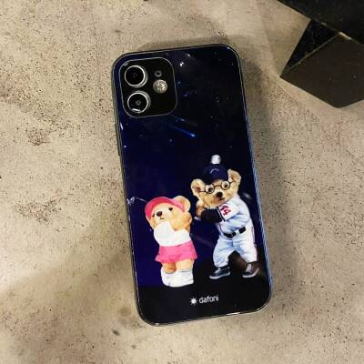 Dafoni Art iPhone 11 Pro Sporty Couple Teddy Kılıf - 5