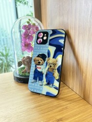 Dafoni Art iPhone 11 Pro Summer Couple Teddy Kılıf - 3