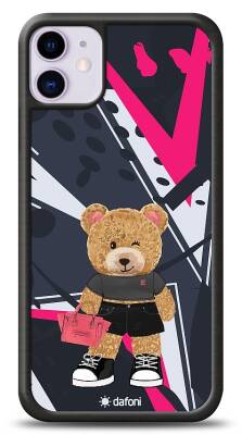 Dafoni Art iPhone 11 Rock And Roll Teddy Bear Kılıf - 1