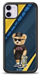 Dafoni Art iPhone 11 Skate Bear Kılıf - 1