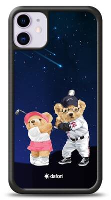 Dafoni Art iPhone 11 Sporty Couple Teddy Kılıf - 1