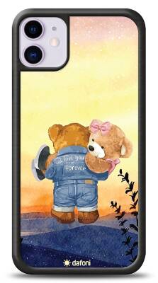 Dafoni Art iPhone 11 Sunset Teddy Bears Kılıf - 1