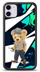 Dafoni Art iPhone 11 Thoughtful Teddy Bear Kılıf - 1