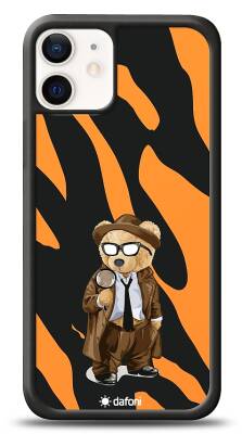 Dafoni Art iPhone 12 Mini 5.4 inç Detective Teddy Bear Kılıf - 1