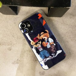 Dafoni Art iPhone 12 Mini 5.4 inç Icon Couple Teddy Kılıf - 3