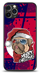 Dafoni Art iPhone 12 Pro 6.1 inç Christmas Pug Kılıf - 1