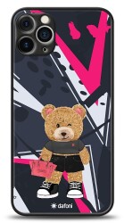 Dafoni Art iPhone 12 Pro 6.1 inç Rock And Roll Teddy Bear Kılıf - 1