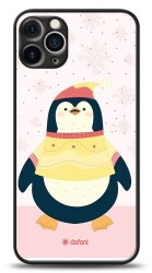 Dafoni Art iPhone 12 Pro 6.1 inç Smiling Penguin Kılıf - 1