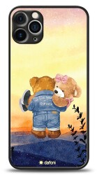 Dafoni Art iPhone 12 Pro 6.1 inç Sunset Teddy Bears Kılıf - 1