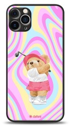 Dafoni Art iPhone 12 Pro 6.1 inç Tennis Girl Bear Kılıf - 1