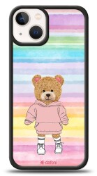 Dafoni Art iPhone 13 Mini Chic Teddy Bear Kılıf - 1