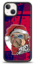 Dafoni Art iPhone 13 Mini Christmas Pug Kılıf - 1