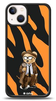 Dafoni Art iPhone 13 Mini Detective Teddy Bear Kılıf - 1