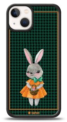 Dafoni Art iPhone 13 Mini Lady Rabbit Kılıf - 1