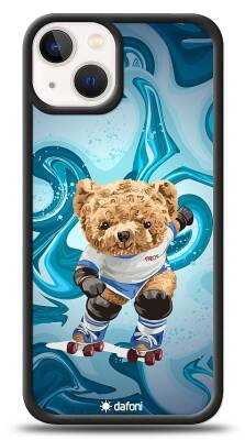 Dafoni Art iPhone 13 Mini Skating Teddy Bear Kılıf - 1