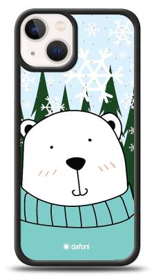 Dafoni Art iPhone 13 Mini Snow Bear Kılıf - 1