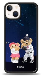 Dafoni Art iPhone 13 Mini Sporty Couple Teddy Kılıf - 1